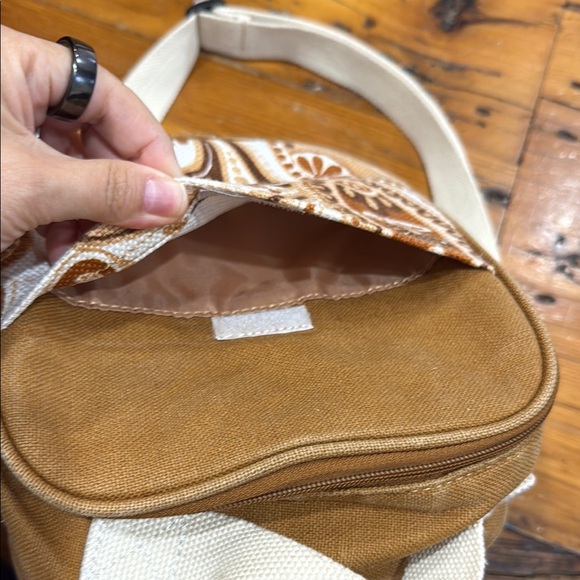 Spartina 449 Dafuskie Island Linen Insulated Lunch Bag Adjustable Strap - Picture 4 of 10